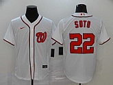 Nationals 22 Juan Soto White Nike 2020 Cool Base Jersey,baseball caps,new era cap wholesale,wholesale hats